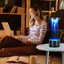 Đèn Led lốc xoáy usb Nhiều màu sắc thay đổi không khí Đèn ngủ sáng tạo Tắt tiếng Trang trí Đèn nhỏ COA0