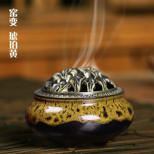 Lư Xông Trầm Hương Bằng Sứ Cao Cấp | Đỉnh Sứ Đốt Trầm Nụ, Trầm Khoanh, Bột Trầm Thanh Tịnh | Phong Thủy, Thư Giãn