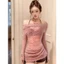 Đồ Bơi Nữ Mùa Hè Bikini Chia Boxer Ba Mảnh Gợi Cảm Nguyên Chất Desire Phong Cách Cao Cấp Polyester Đồ Bơi Màu Nước926026041308