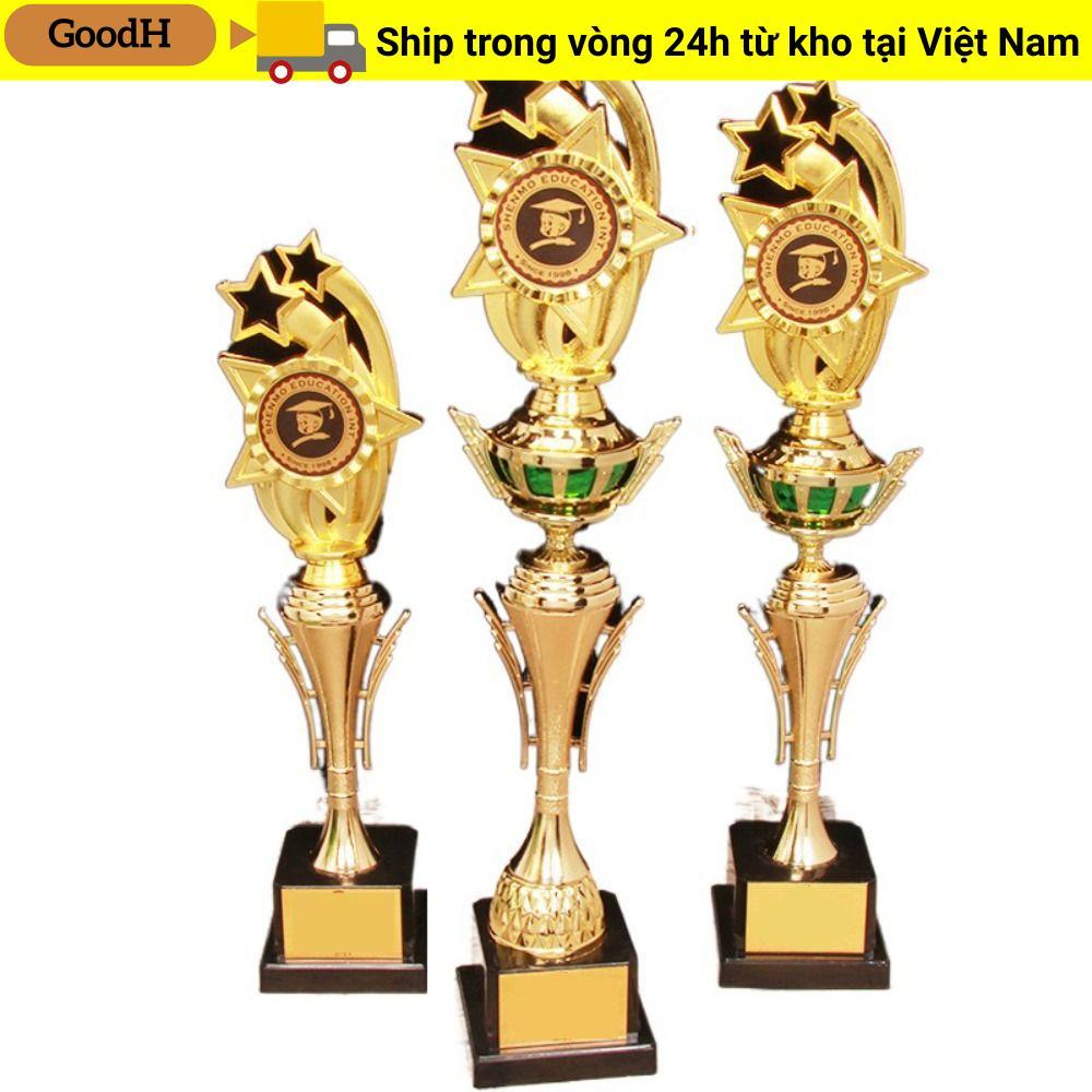 Cúp giải thưởng GOODH bằng nhựa mạ vàng, cúp ngôi sao cho cuộc thi thể thao, phần thưởng trường học