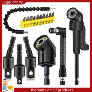 17 Cái Mở Rộng Mũi Khoan Linh Hoạt, 3 Bộ Chuyển Đổi Ổ Cắm Xoay Được, 3 Cái Kẹp Khoan Góc Phải, 10 Mũi Tua Vít