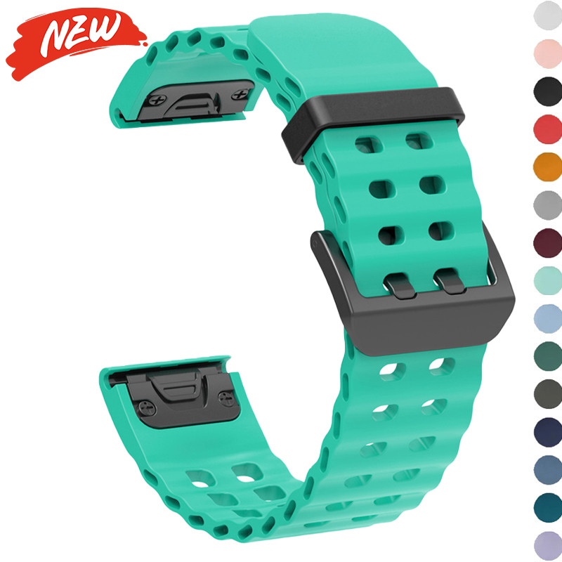 Dây đeo silicon thoáng khí 22mm 26mm tương thích cho Garmin Fenix 8 E 7 7X 6 6X 5X Plus / Epix Pro Gen 2 47mm 51mm / Enduro 3 2 dây đeo đồng hồ