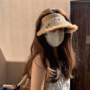 Mũ Rơm Nữ Dệt Mờ Rỗng Phong Cách Mới, Perfect cho Mùa Hè Đi Biển