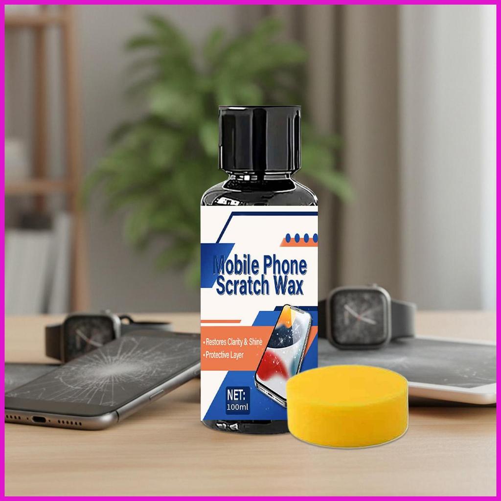 Kem tẩy vết xước màn hình điện thoại Nhẹ nhàng Sửa chữa nhanh Đánh bóng 40ml / 100ml với Bộ kem sửa chữa vết xước màn hình xốp cho lyuvn