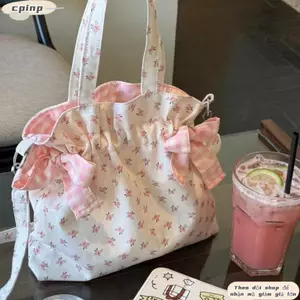 Túi xách nách CPINCP, Túi đeo vai dung tích lớn thông thường, Túi Tote đơn giản hoa ngọt ngào sáng tạo dành cho nữ