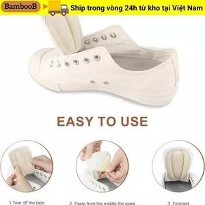 Miếng đệm lưỡi BAMBOOB, Miếng đệm lưỡi giày mềm chống trượt, Miếng đệm gót chân thoáng khí giảm kích thước