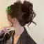 Kẹp tóc tam giác nhung cổ điển phong cách Pháp - Thu Đông, phù hợp với style updo Shark