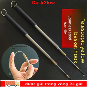 Móc cá dài DUSKGLow với sợi xoay 360 độ và tay cầm thép không gỉ