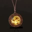 Vòng cổ mặt dây chuyền bằng gỗ JVSUB, Dây chuyền áo len dây chuyền da rồng Phượng hoàng, Vintage Boho Handmade Cổ dài trang trí cho nữ