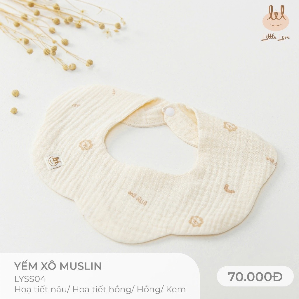 Yếm xô muslin dành cho bé Lil Little Love (LYSS04)