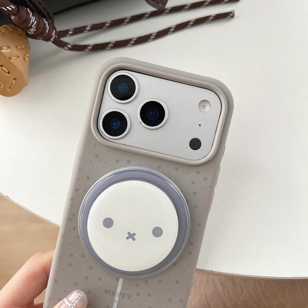 Ốp lưng TPU Tương thích với iPhone 13 14 14Pro 14ProMax 15 15Pro 15ProMax 16 16Pro 16ProMax 17 17Pro 17ProMax Vỏ nam châm họa tiết ngôi sao màu xám