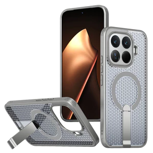 Ốp Lưng Cho Xiaomi 15T Pro 15T 14T Pro 14T Poco F7 M6 Pro M6 Plus Poco C71 C75 X7 Pro Rỗng Tản Nhiệt Ẩn Giá Đỡ Từ Tính Không Dây Sạc