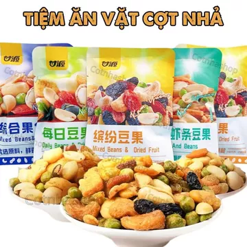 Combo (30 gói) Hạt Mix Dinh Dưỡng Lẻ Vị Loại Ngon, Mix Trái Cây Sấy Giòn, Hạt Ngũ Cốc Sấy Khô Mix Vị Đồ ăn Vặt Nội Địa