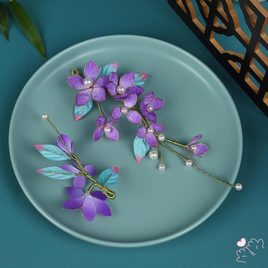 Kẹp Tóc Hoa Nhung Thanhhao, Trang Trí Cho Hanfu