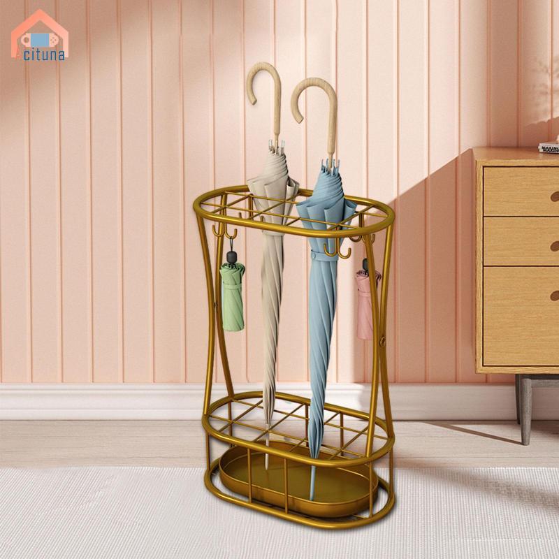 Thùng đựng ô kim loại Giá đỡ ô dù đứng miễn phí Tiết kiệm không gian 32x18x47cm Đa chức năng có khay nhỏ giọt cho trong nhà Phong cách chắc chắn