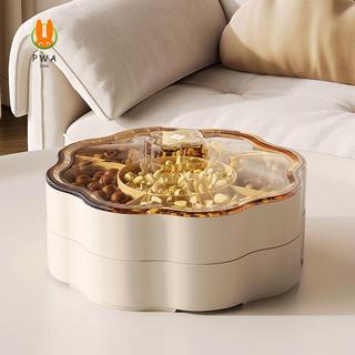 Đĩa trái cây nhiều lớp có nắp - Hộp đựng đồ ăn nhẹ ngăn chia cho đám cưới tại nhà