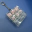 Móc khóa Keycap SMILE, Móc khóa bàn phím trong suốt vượt qua thời gian, Nút chìa khóa giảm căng thẳng 1 / 2 / 3 / 4 / 9 Phím Pinch Đồ chơi trẻ em