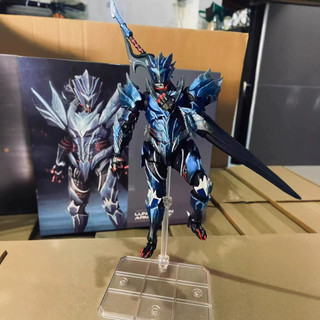 Kaiyodo Revoltech Tuyệt Vời Yamaguchi Monster Hunter Rise Hunter Lunagaron Armor Set PVC Nhân Vật Hành Động