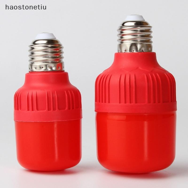 Bóng đèn LED màu đỏ công suất cao NS E27 / B22 AC 220V 5W 10W 15W 30W Độ sáng cao Đèn điểm Lễ hội Bóng đèn Giáng sinh NS