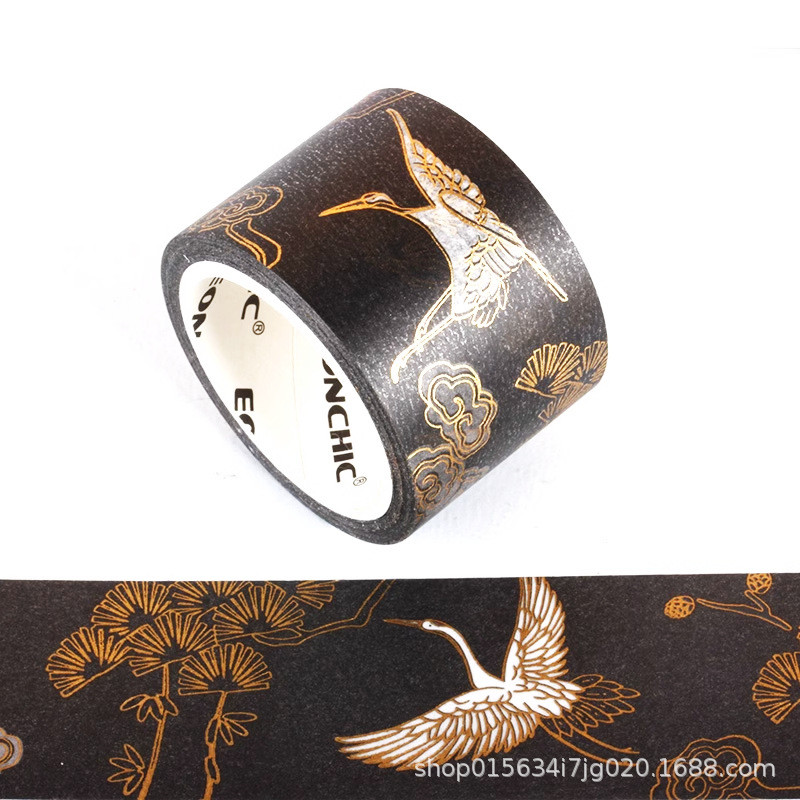 G Dập Phong Cách Cổ Đại Cuộn Lớn Washi Băng Sổ Tay Trang Trí Sóng Đại Dương Sửa Chữa Cần Cẩu Văn Phòng Sản Phẩm Văn Hóa Tay Xé Không Đánh Dấu Độ nhớt Cao DDSR
