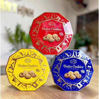 Bánh Quy Bơ Kelson Hỗn Hợp Hộp Thiếc 120g Sang Trọng, Hộp Quà Tết 2026