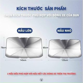 Ô che nắng kính lái ô tô - xe tải dưới 7 tấn