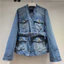 Áo Denim Nữ Mùa Xuân, Phong Cách Hàn Quốc Ngọt Ngào với Khóa Kim Loại và Dây Buộc