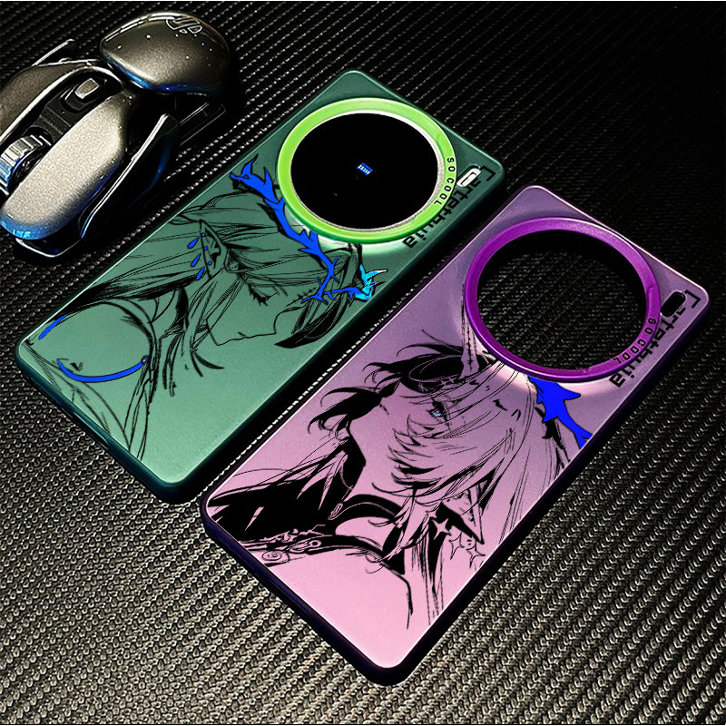 Ốp Điện Thoại Micro Matte Hard Wuthering Waves Cartethyia Cho Vivo X300 Pro X200 Ultra X200 Pro X100S Pro V60 V50 V40 Cho Vivo X200S X100s X100 Pro X90 X80 X70 Vỏ Vivo Chống Sốc
