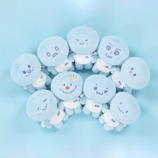 SY Super Junior LEETEUK HEECHUL 10cm Plushie Doll Móc khóa SJ Market Pop-Up Phiên bản giới hạn Túi quyến rũ