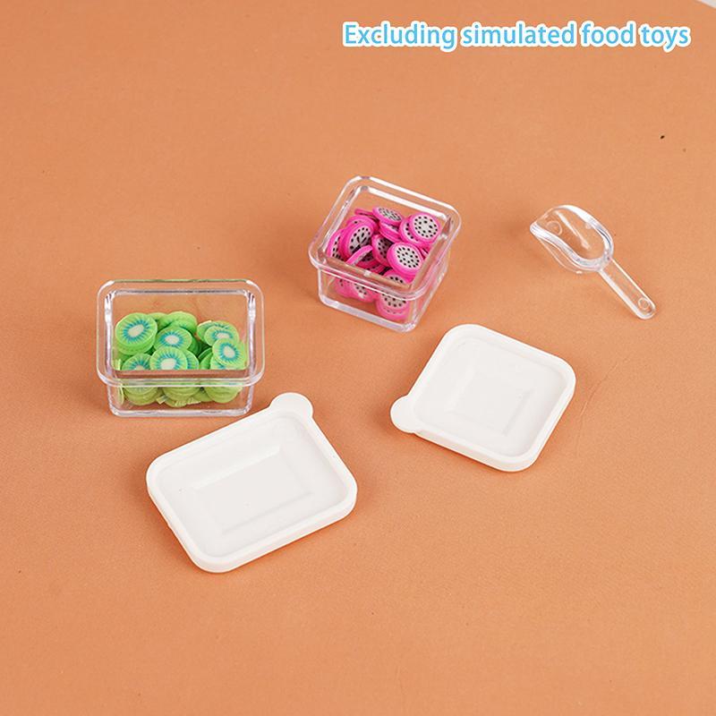 GOAY 1 Bộ Nhà Chơi Đồ Chơi 1: 12 Nhà Búp Bê Hoạt Hình Tủ Lạnh Thu Nhỏ Thực Phẩm Chơi Nhà Bếp Cảnh Bỏ Túi Nội Thất Mẫu VN