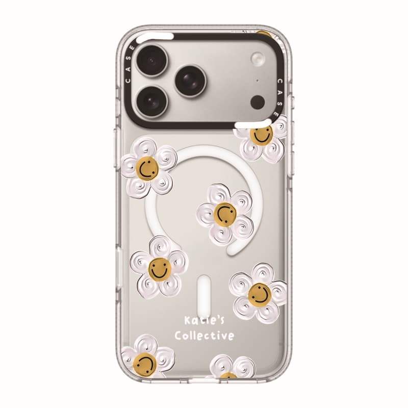 CASECASE X Katie 's Collective Case Impact Clear Magnetic Hút Case cho iPhone 17 / 16 / 15 / 14 / 13 Pro Max Air | Vỏ pha lê trong suốt có bao bì cao cấp