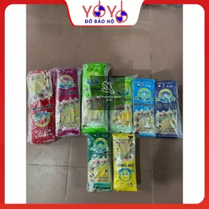 Găng tay cao su Hợp Thành dùng rửa bát , rửa chén, bảo hộ lao động full size S, M, L, XL