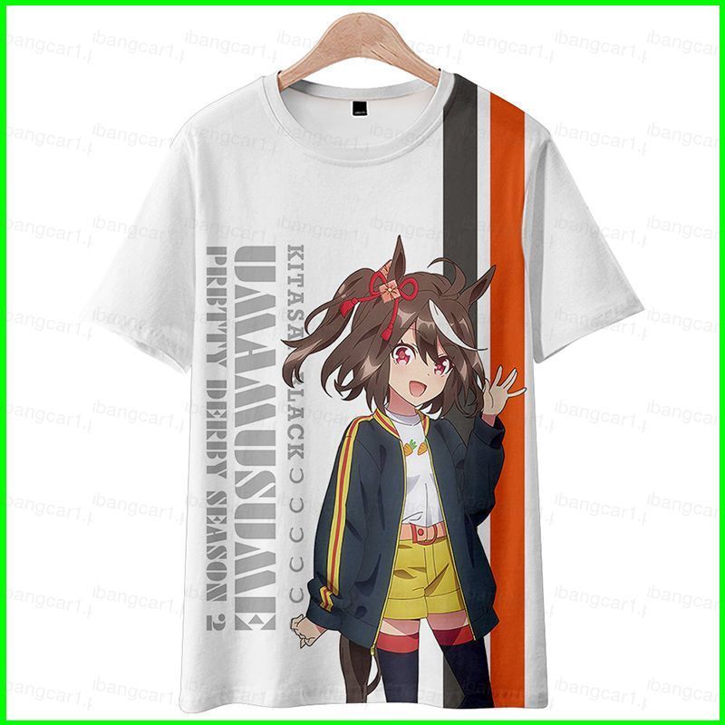 Áo thun cosplay Uma Musume Pretty Derby, thiết kế 3D, thoáng mát mùa hè