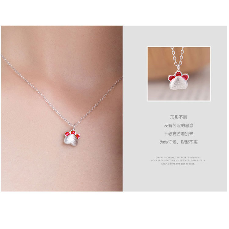 Vòng cổ móng vuốt mèo phù hợp cho nữ bằng bạc 925