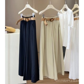Quần ống rộng nữ chất lượng cao, cảm giác draping thoải mái, phù hợp mùa hè