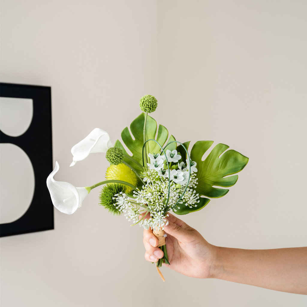 hoa giả trang trí nhà cửa hoa diên vĩ pu cao cấp decor phòng khách sang trọng bộ hoa nghệ thuật đặt bàn ăn phối sẵn đẹp giá rẻ