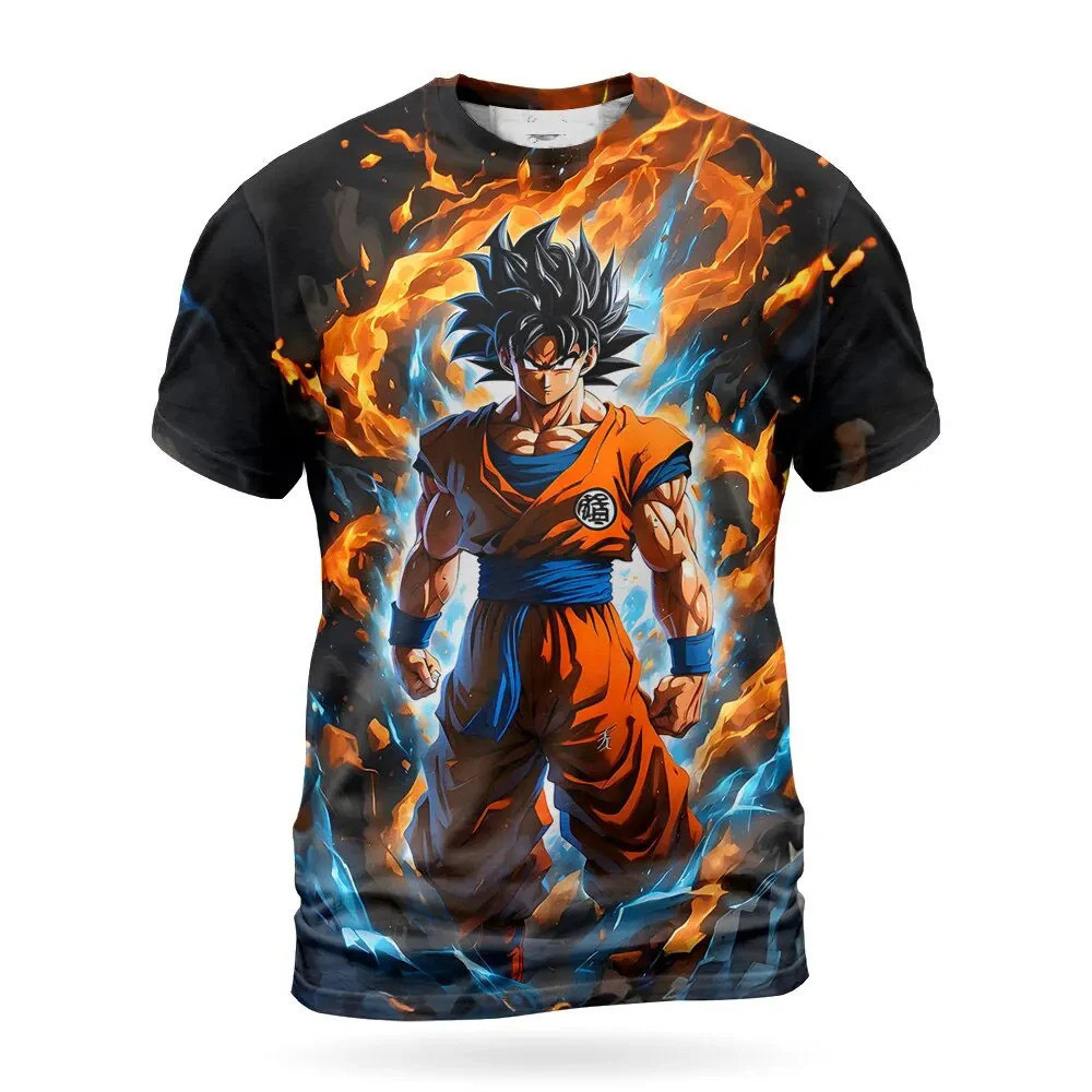 Áo thun 3D Dragon Ball Z Super Saiyan Goku - Phù hợp Nam Nữ Mùa Hè