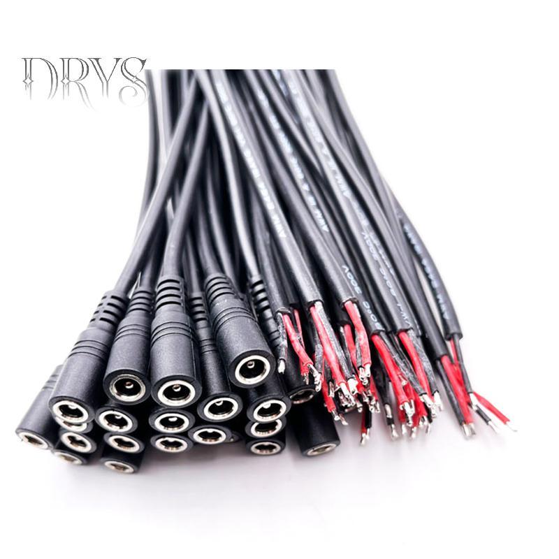 (TFT) 10 Cái 5.5x2.1 Cắm DC Nam Hoặc Nữ Dây Cáp Kết Nối Cho 3528 5050 Dải Đèn LED MỚI
