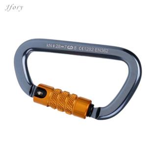 Karabiner hình D tự động khóa, phù hợp cho leo núi