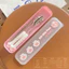 Mèo Dễ Thương Móng Vuốt Giả Sứ 304 Thép Không Gỉ Bộ Đồ Ăn 316 Thìa Nĩa Đũa Di Động Bộ Ba Mảnh Có Thể Hoạt Hình Sáng Tạo 26.4.2