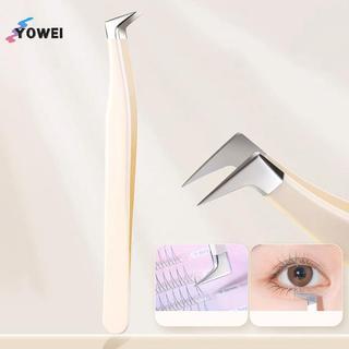 Nhíp lông mi YOWEI Kẹp nối dài bằng thép không gỉ Siêu cứng Nhíp có độ chính xác cao có đầu sợi Dụng cụ trang điểm VN