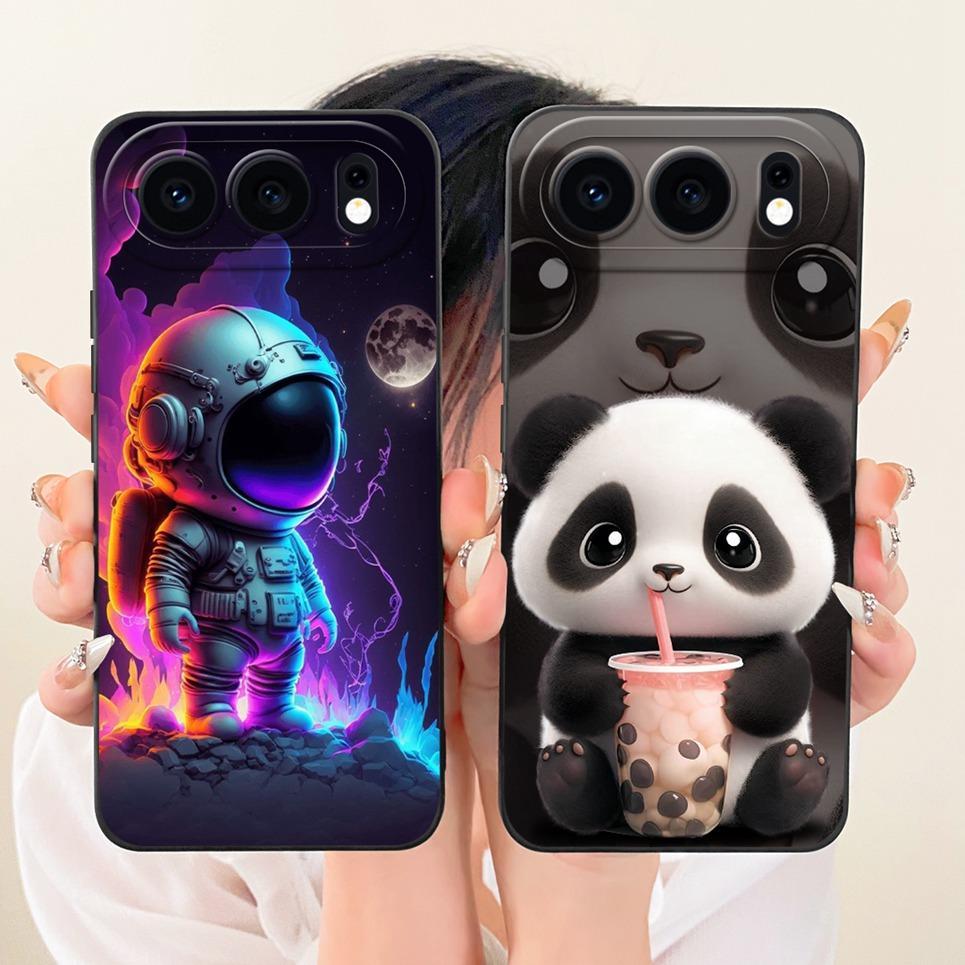 Dành Cho Honor 500 / Honor 500 Pro (Trung Quốc) Ốp Điện Thoại Hoạt Hình Gấu Trúc Thỏ Phi Hành Gia Mèo Vỏ Silicon Lỏng