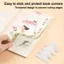 GETVOW 10 / 100 Miếng Dán Lập Thể, Sách Tam Giác Tự Dính Bảo Vệ Cạnh Chống Cong, Tấm Bảo Vệ Trong Suốt Chống Cuộn Cho Sổ Tay Trường Tiểu Học Sổ Tay