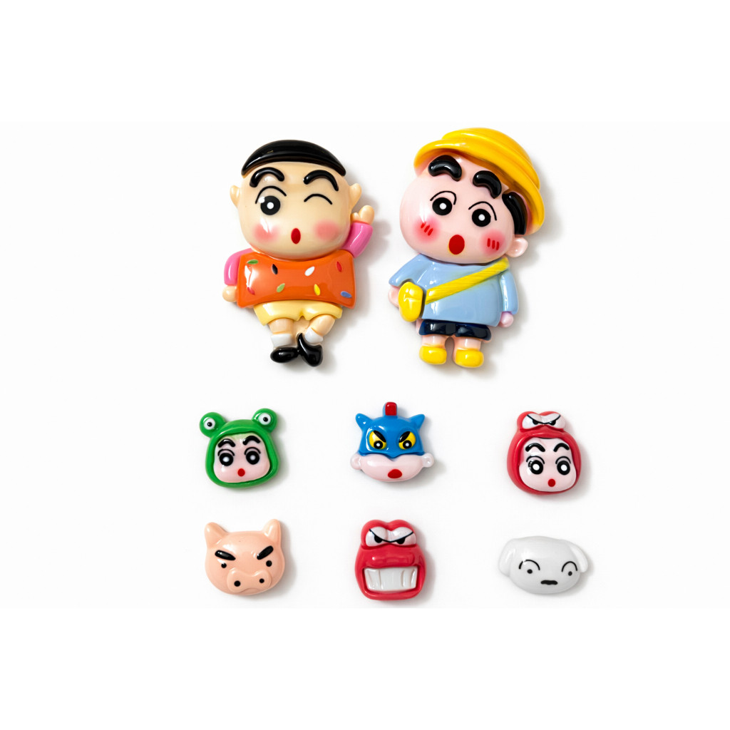 Set charm Shin cậu bé bút chì - Shin đổi mặt siêu cưng- Set charm gắn dép hottrend