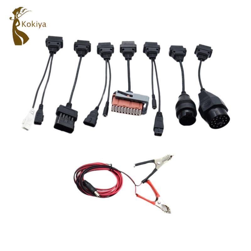 Cáp chuyển đổi 8x OBD2 Bộ đầy đủ cáp ô tô Bộ dây nguồn Bộ dây chẩn đoán