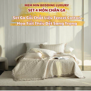 Set vỏ chăn tencel cotton cao cấp mềm mịn như “làn da thứ hai” Thoáng khí, mát tự nhiên Memminbedding luxury