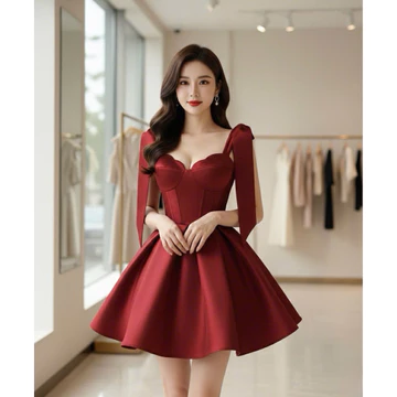 VM BENUSA - ĐẦM TAPTA NƠ VAI VÁY XOÈ, ĐẦM TẾT, ĐẦM ĐI TIỆC, ĐẦM ĐI CHƠI, ĐẦM DỰ TIỆC HẸN HÒ CAFE CỰC XINH