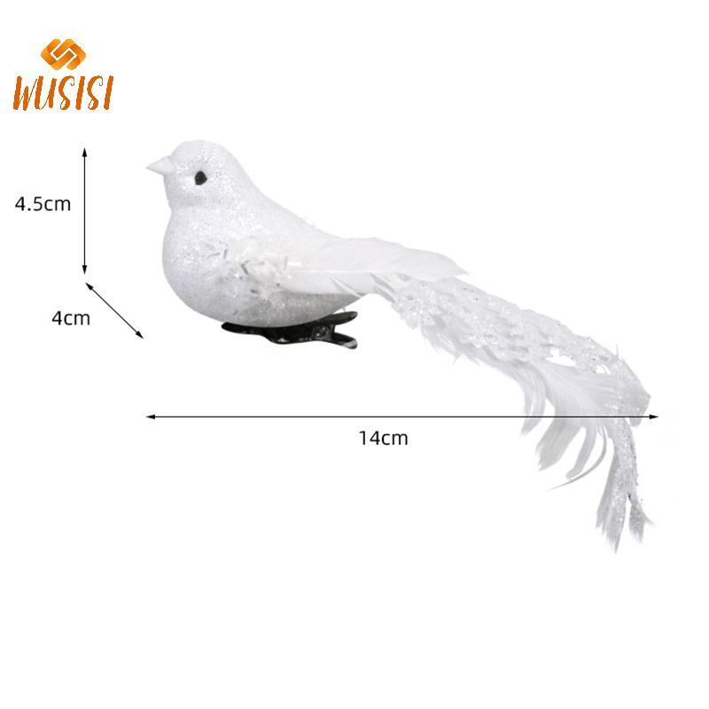 [WUSISI] 1 Con Chim Nhân Tạo Dễ Thương Xốp Giả Động Vật Mô Phỏng Lông Chim Đồ trang trí Tit DIY Thủ Công Trang Trí Sân Vườn Nhà MỚI