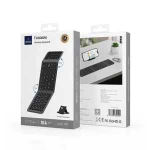 Bàn Phím Không Dây Bluetooth Gập Gọn WIWU FMK-05 - Kết Nối Đa Thiết Bị, Pin 40H, Cổng Type-C Siêu Mỏng Nhẹ