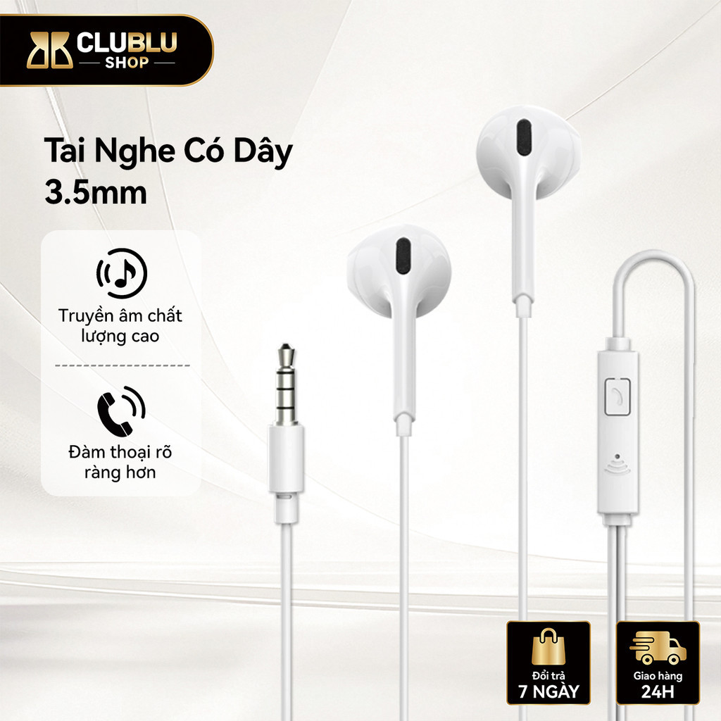 Tai Nghe Có Dây 3.5mm Nhét Tai hoco Có Mic Bass Mạnh Âm Thanh Hay Chơi Game Học Tập Văn Phòng